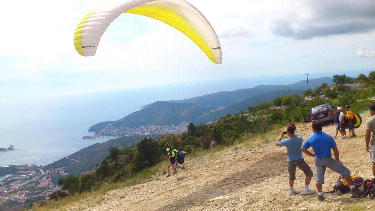 budva paragliding montenegro photos 5