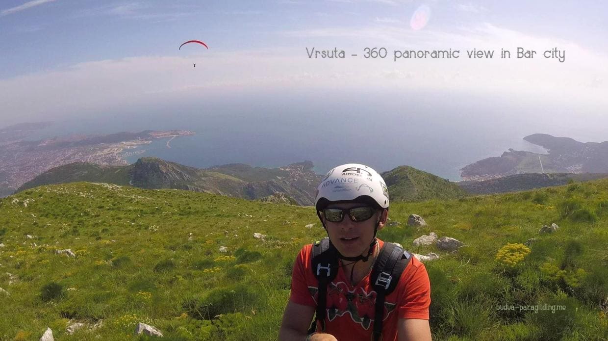 budva paragliding montenegro bar
