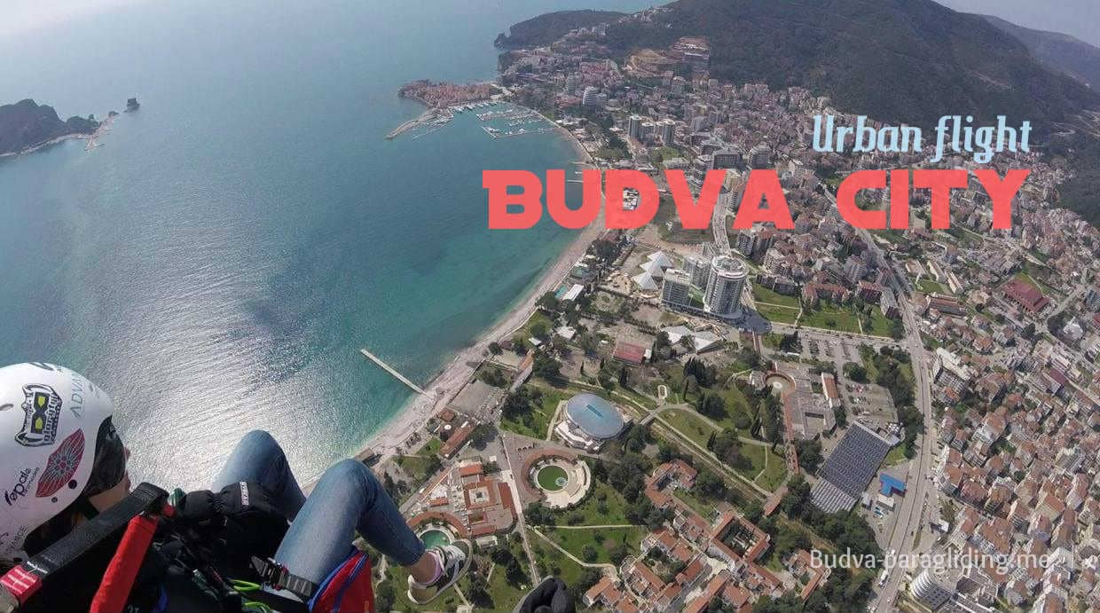 Budva Paragliding Montenegro - Urban flight