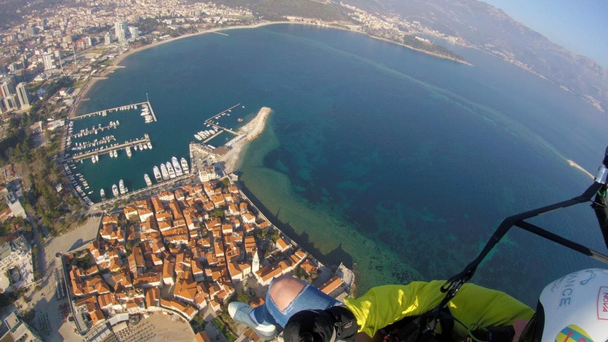 great review about budva paragliding montenegro