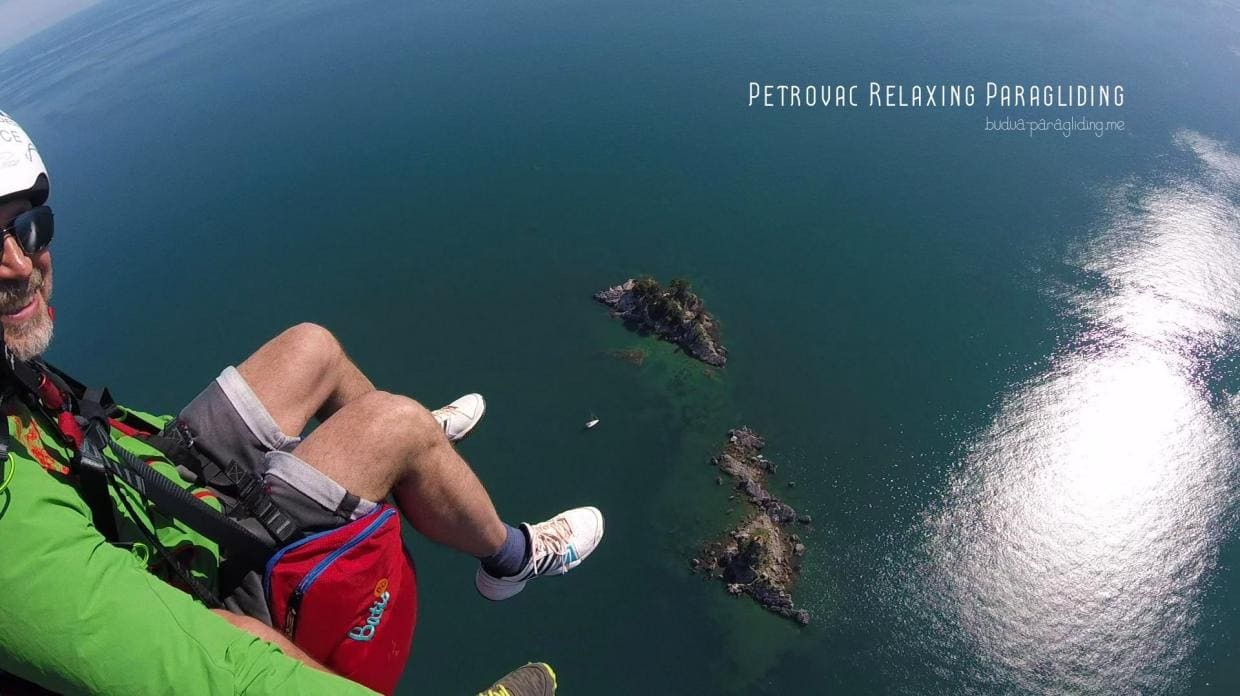 budva paragliding montenegro petrovac relaxing
