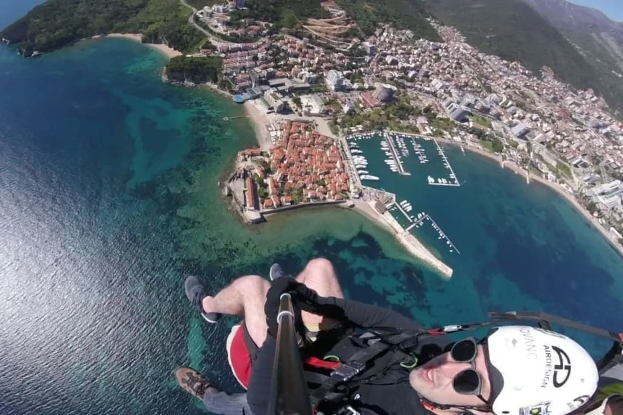 Budva Old Town paragliding gallery photo 1