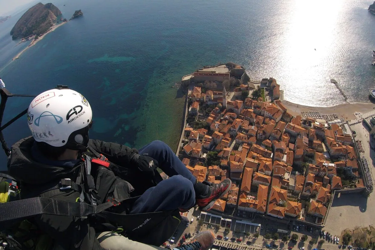 Budva Old Town paragliding gallery photo 14