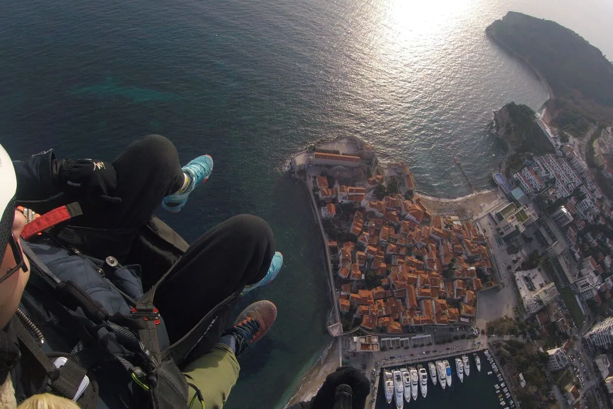 Budva Old Town paragliding gallery photo 16