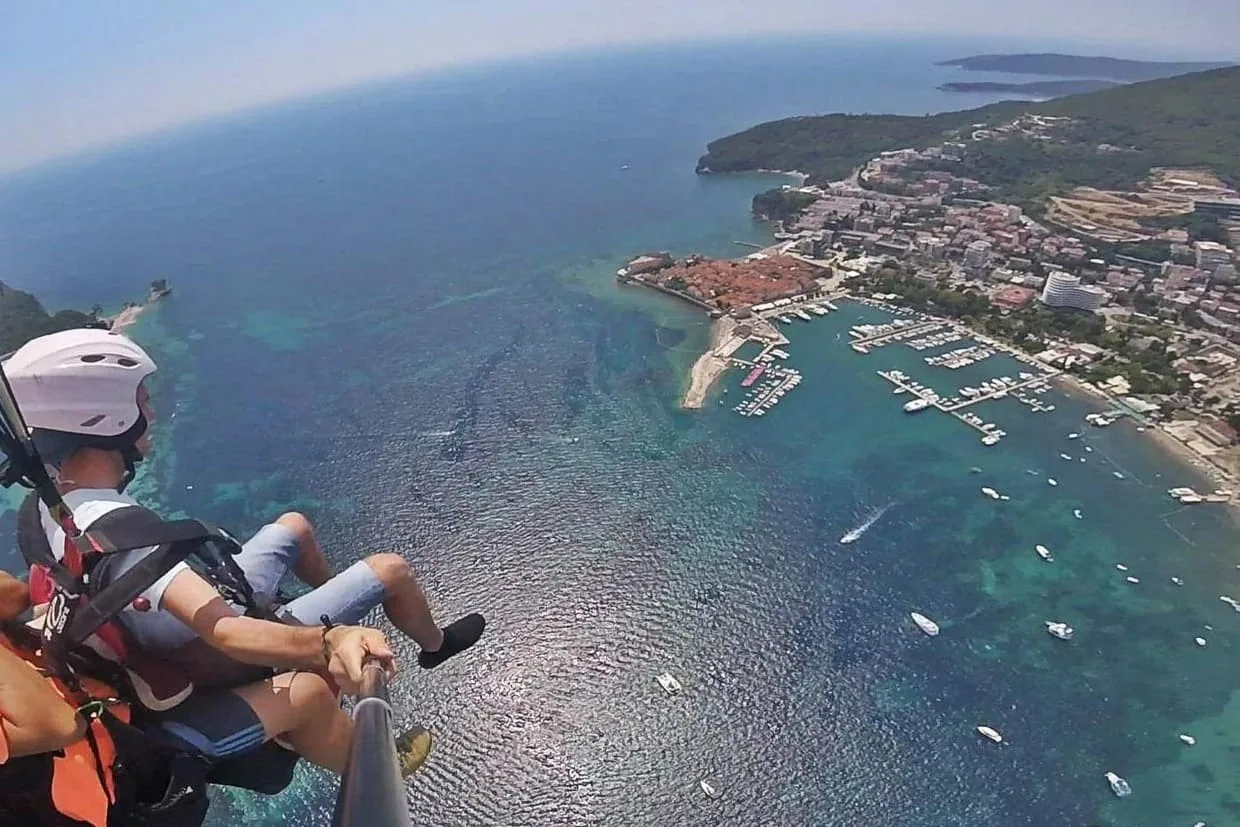 Budva Old Town paragliding gallery photo 2