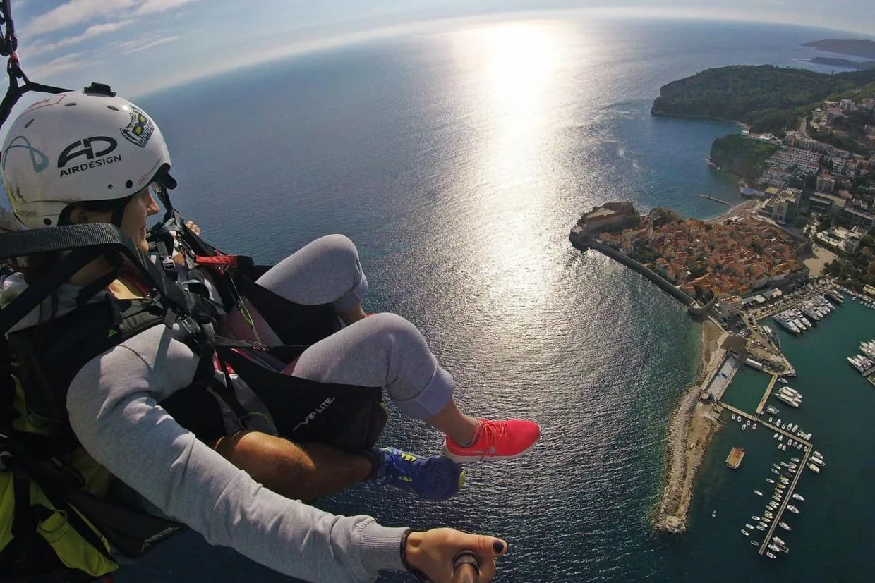 Budva Old Town paragliding gallery photo 4