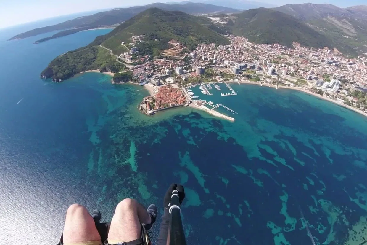 Budva Old Town paragliding gallery photo 5