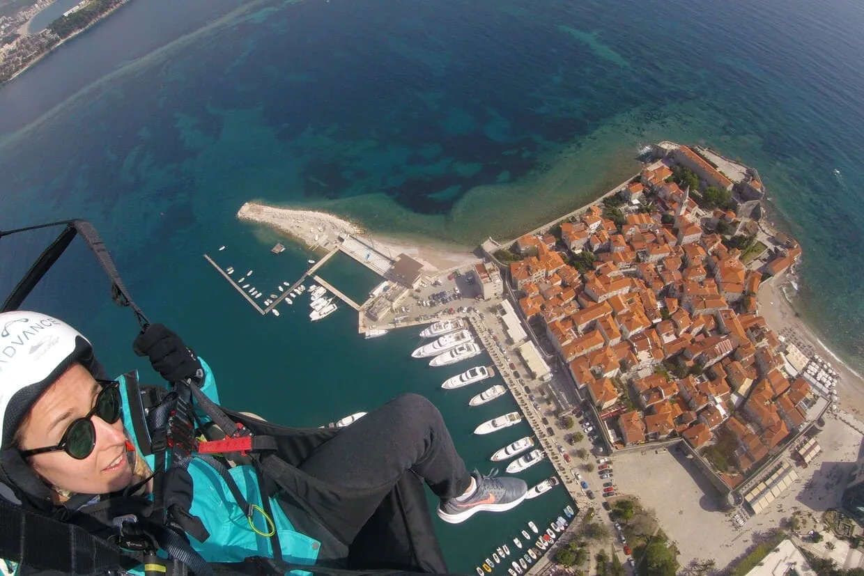 Budva Old Town paragliding gallery photo 7