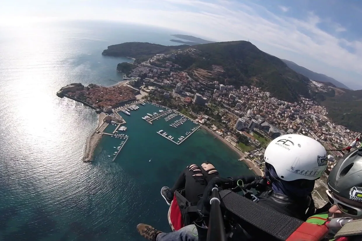 Budva Old Town paragliding gallery photo 8