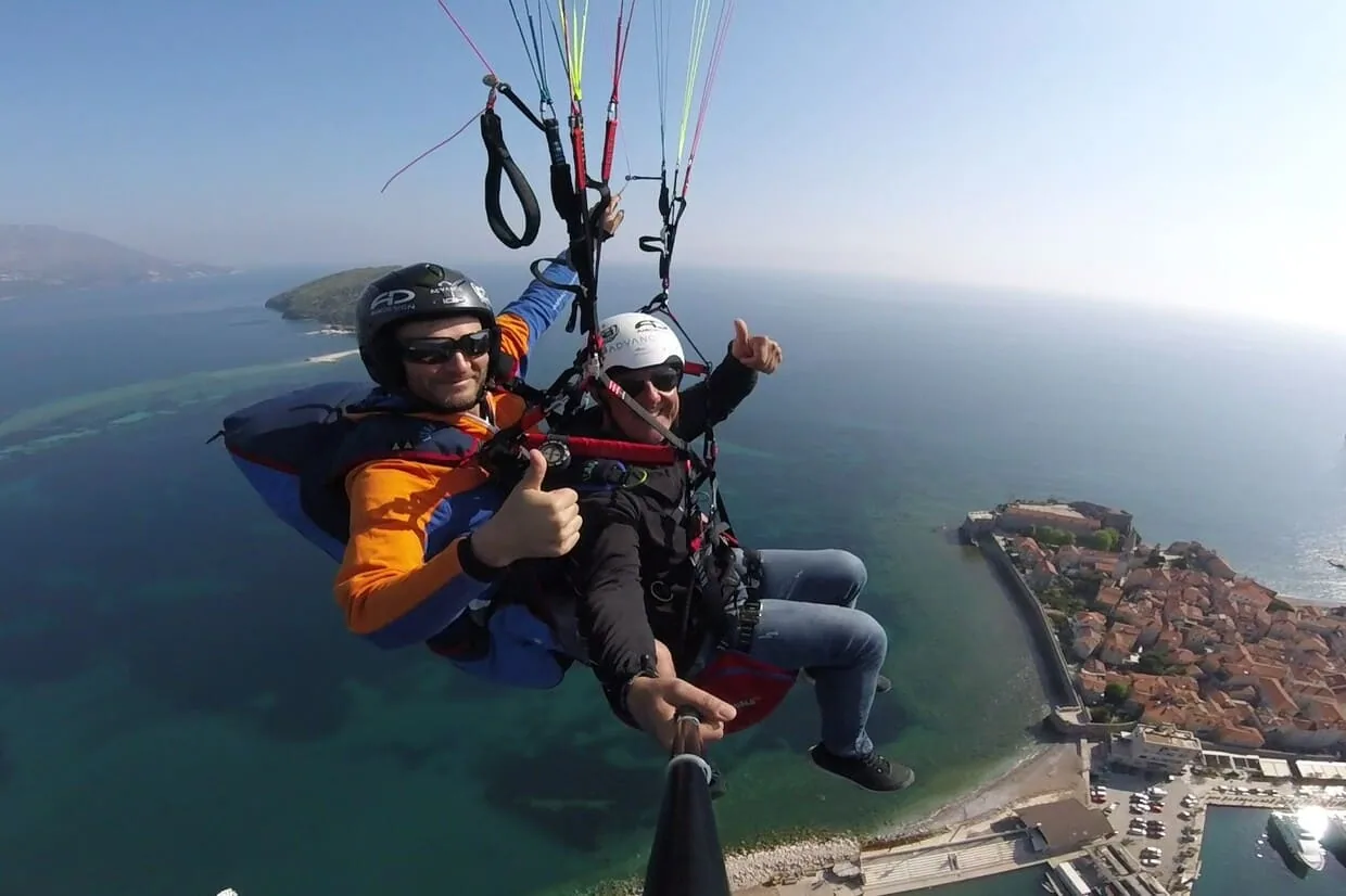 Budva Old Town paragliding gallery photo 9