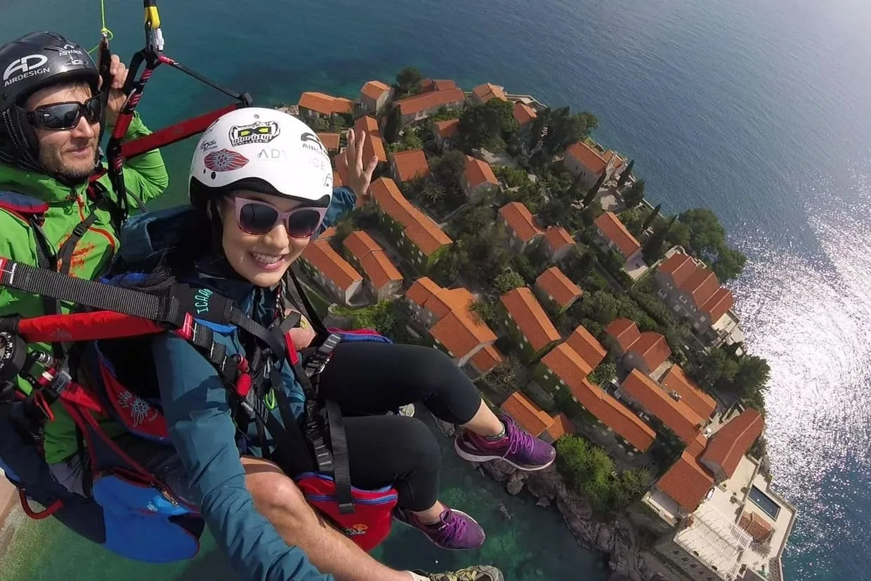 Sveti Stefan paragliding gallery photo 6