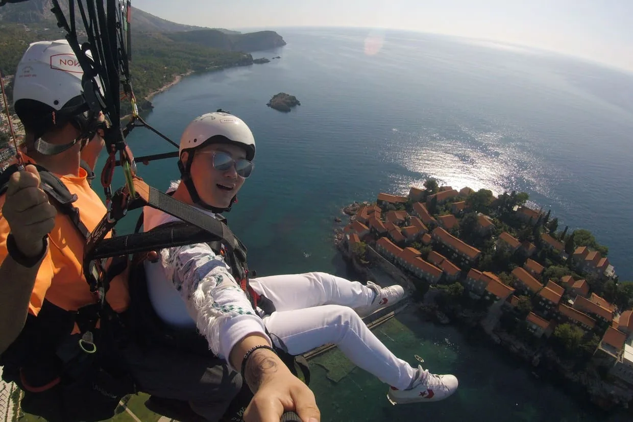 Sveti Stefan paragliding gallery photo 7