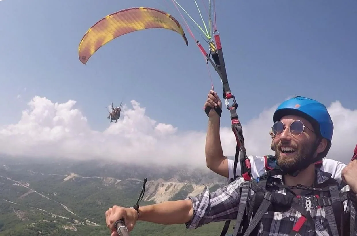 Budva overview paragliding gallery photo